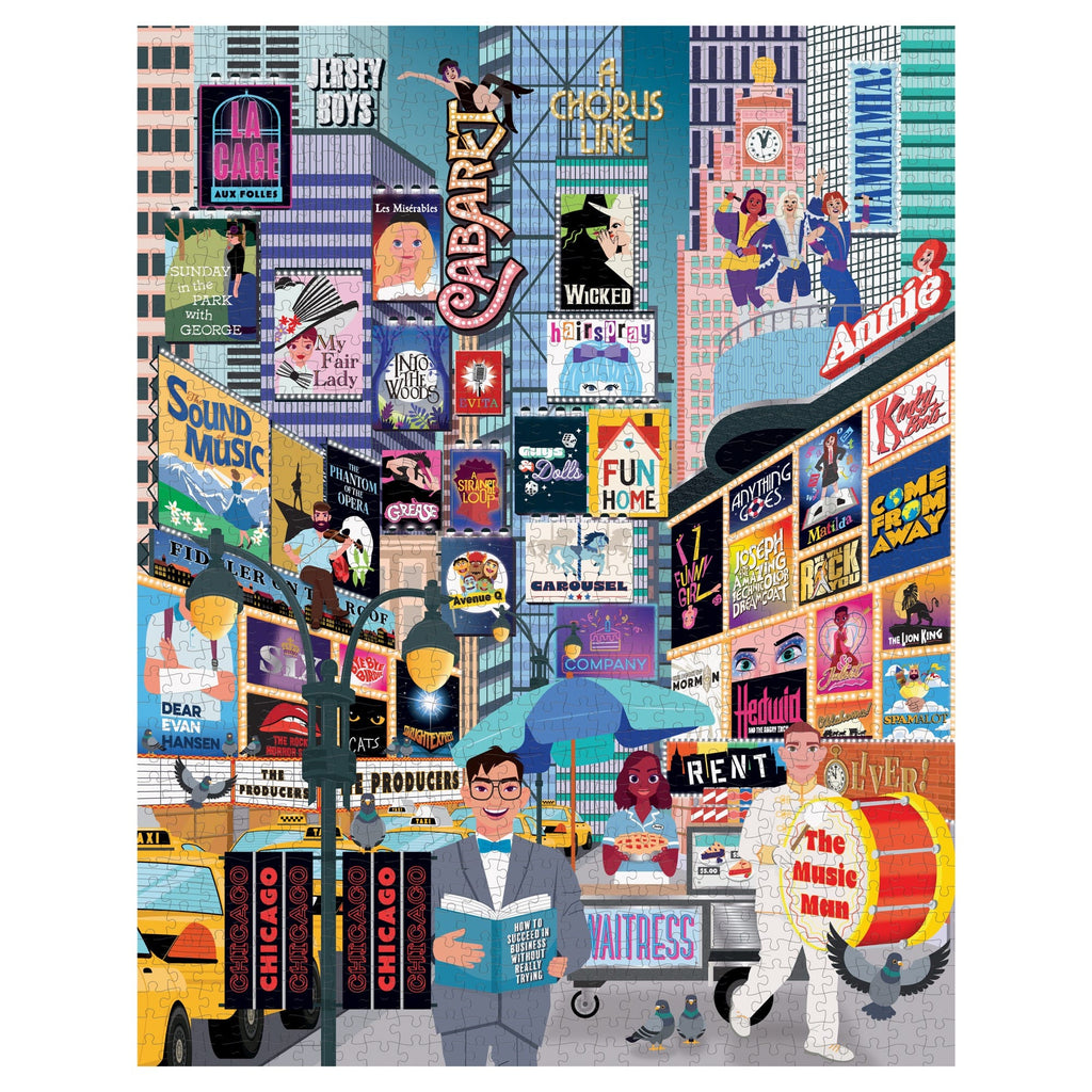 50 Must - See Musicals Bucket List 1000 - piece Jigsaw Puzzle - Ridley's Games