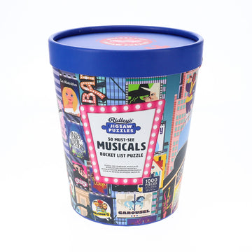 50 Must - See Musicals Bucket List 1000 - piece Jigsaw Puzzle - Ridley's Games