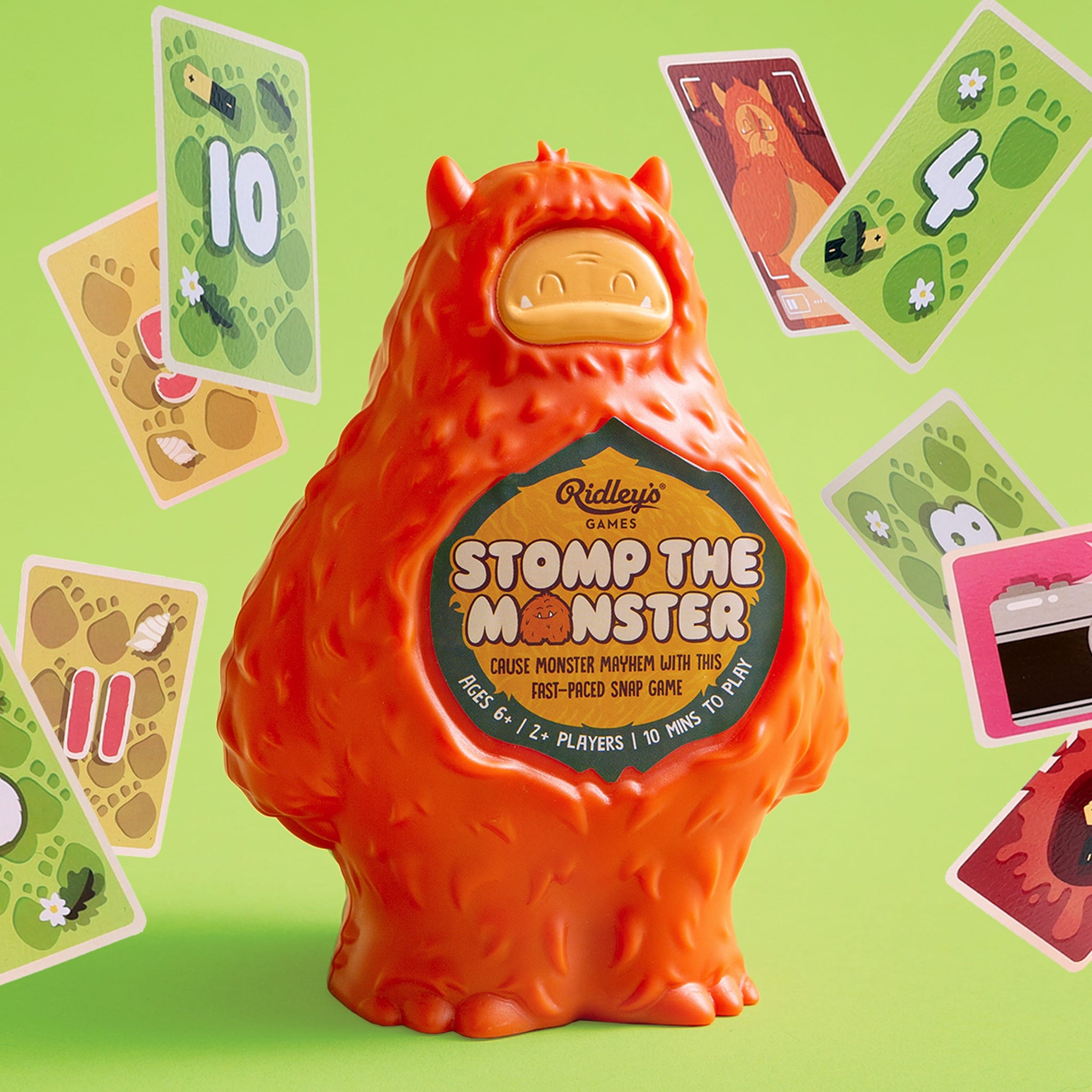 monsters stomp around the house Stomp the Monster Family Game