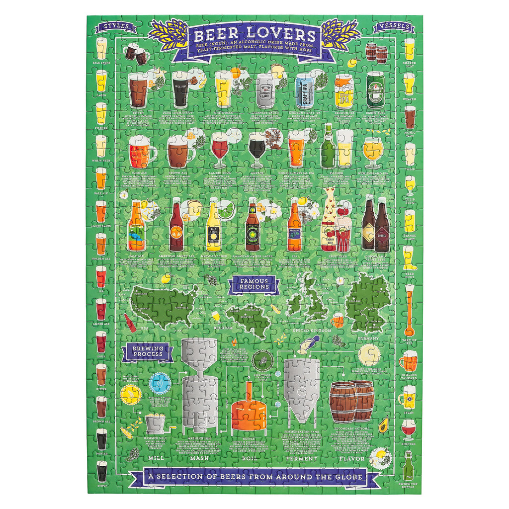 Beer Lover's 500 - Piece Jigsaw Puzzle - Ridley's Games