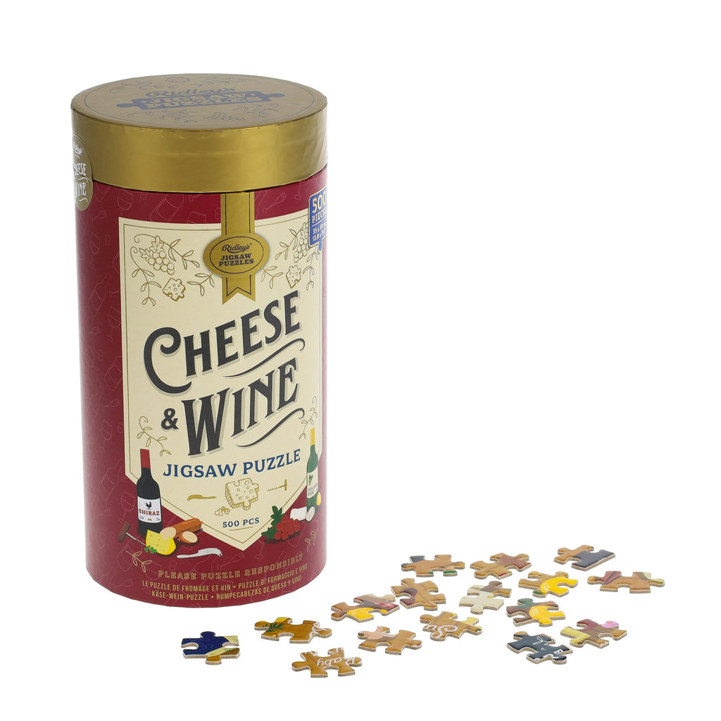 Cheese + Wine 500 - Piece Jigsaw Puzzle - Ridley's Games