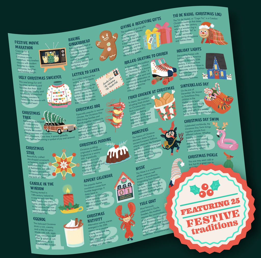 Christmas Countdown 1000 - piece Circle Jigsaw Puzzle - Ridley's Games