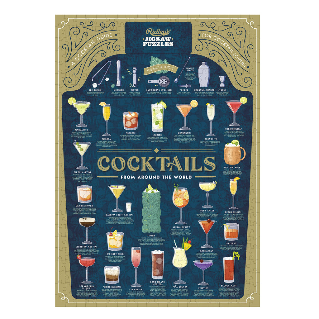 Cocktail Lover's 500 - Piece Jigsaw Puzzle - Ridley's Games