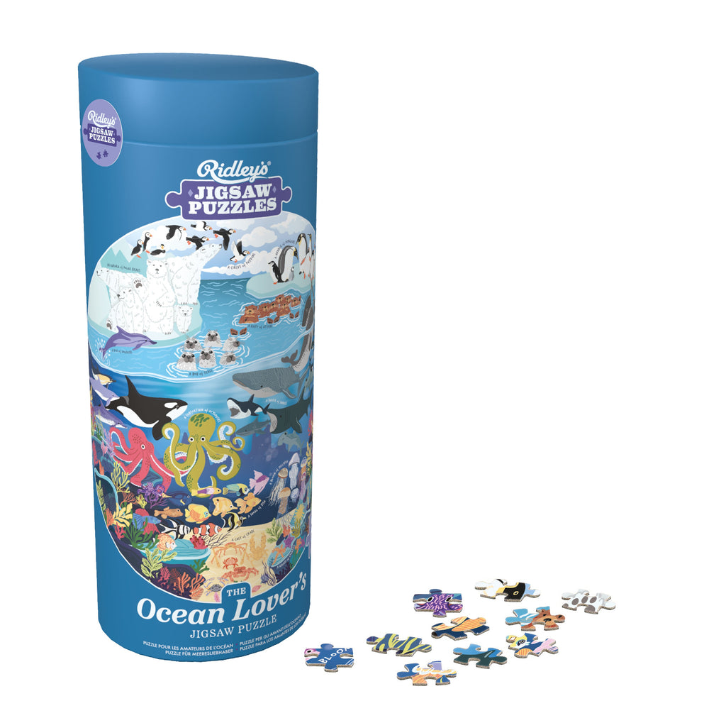 Ocean Lover's 1000 - piece circular jigsaw - Ridley's Games