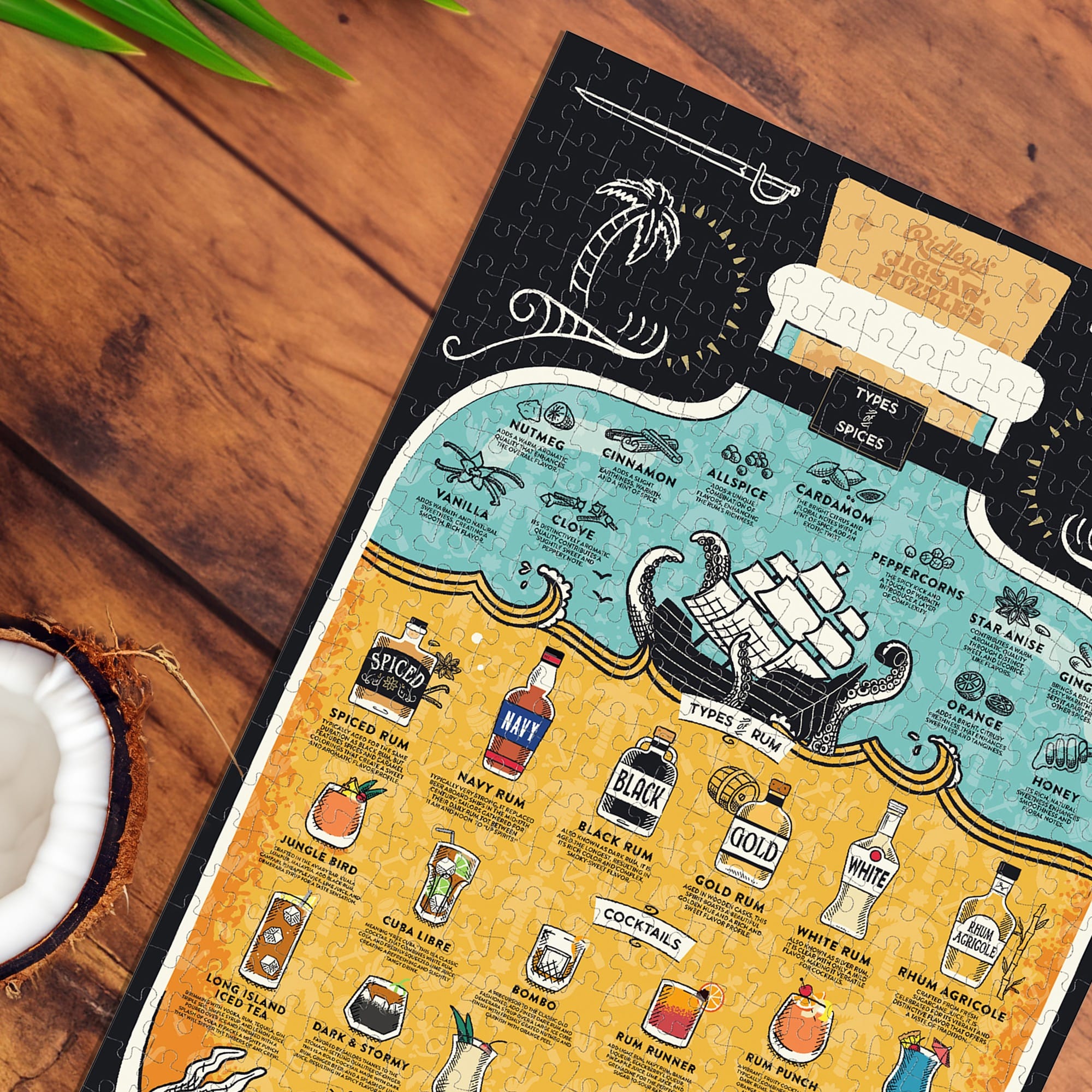 Rum Lover's 500-Piece Jigsaw Puzzle | Ridley's Games